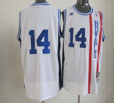 Jerseys Factory Cheap Kings #14 Oscar Robertson White Throwback