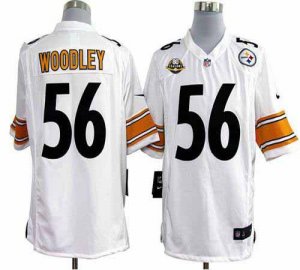 Jerseys Factory Cheap Nike Steelers #56 LaMarr Woodley White Wit