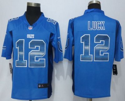 Jerseys Factory Cheap Nike Colts #12 Andrew Luck Royal Blue Team