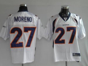 Jerseys Factory Cheap Broncos #27 Knowshon Moreno White Stitched