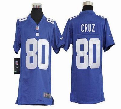 Jerseys Factory Cheap Nike Giants #80 Victor Cruz Royal Blue Tea