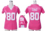 Jerseys Factory Cheap Nike Giants #80 Victor Cruz Pink Draft Him