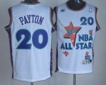 Jerseys Factory Cheap Thunder #20 Gary Payton White 1995 All Sta