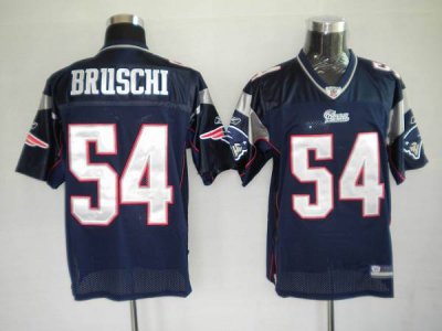 Jerseys Factory Cheap Patriots #54 Tedy Bruschi Dark Blue Stitch
