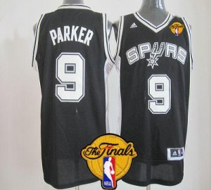 Jerseys Factory Cheap Revolution 30 Spurs #9 Tony Parker Black F