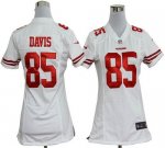 Jerseys Factory Cheap Nike 49ers #85 Vernon Davis White Women's