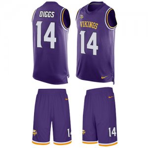 Jerseys Factory Cheap Nike Vikings #14 Stefon Diggs Purple Team