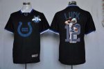 Jerseys Factory Cheap Nike Colts #12 Andrew Luck Black With 30TH