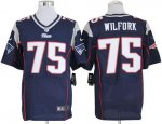 Jerseys Factory Cheap Nike Patriots #75 Vince Wilfork Navy Blue
