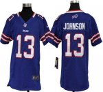 Jerseys Factory Cheap Nike Bills #13 Steve Johnson Royal Blue Te
