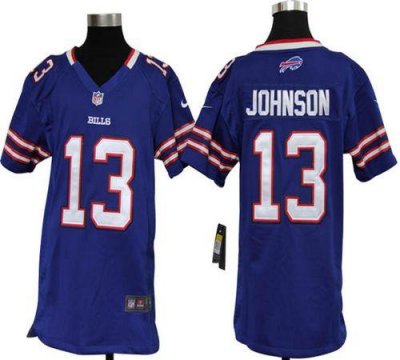 Jerseys Factory Cheap Nike Bills #13 Steve Johnson Royal Blue Te