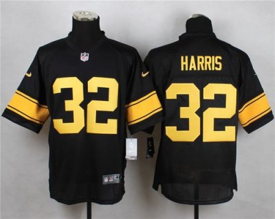Jerseys Factory Cheap Nike Steelers #32 Franco Harris Black(Gold