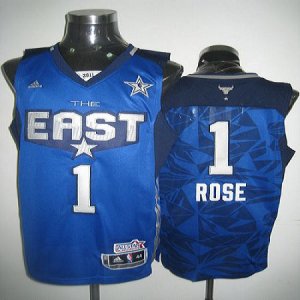 Jerseys Factory Cheap 2011 All Star Bulls #1 Derrick Rose Blue S