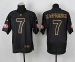 Jerseys Factory Cheap Nike 49ers #7 Colin Kaepernick Black Gold