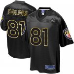 Jerseys Factory Cheap Nike Ravens #81 Anquan Boldin Black Super