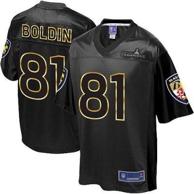 Jerseys Factory Cheap Nike Ravens #81 Anquan Boldin Black Super