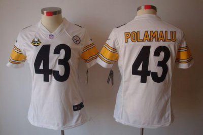 Jerseys Factory Cheap Nike Steelers #43 Troy Polamalu White With