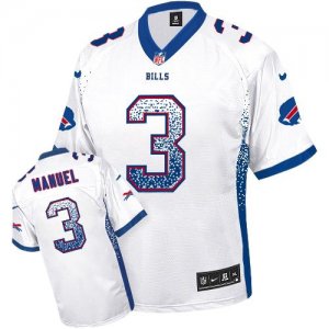 Jerseys Factory Cheap Nike Bills #3 EJ Manuel White Men's Stitch