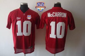Jerseys Factory Cheap Crimson Tide #10 AJ McCarron Red 2013 BCS