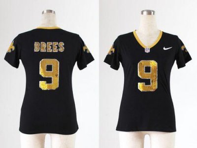 Jerseys Factory Cheap Nike Saints #9 Drew Brees Black Team Color