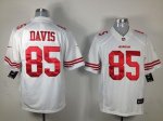 Jerseys Factory Cheap Nike 49ers #85 Vernon Davis White Men's Em