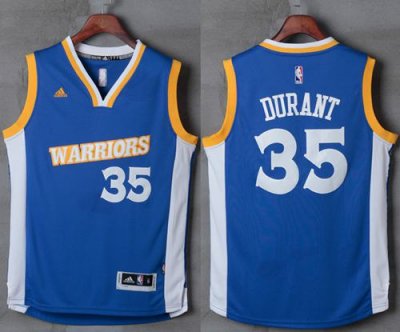 Jerseys Factory Cheap Warriors #35 Kevin Durant Royal Stretch Cr