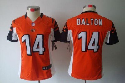 Jerseys Factory Cheap Nike Bengals #14 Andy Dalton Orange Altern