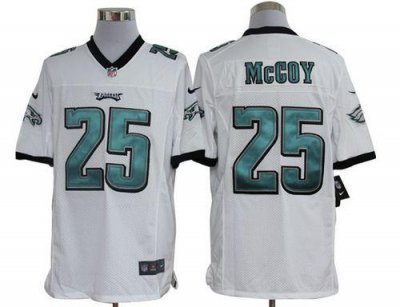 Jerseys Factory Cheap Nike Eagles #25 LeSean McCoy White Men's E