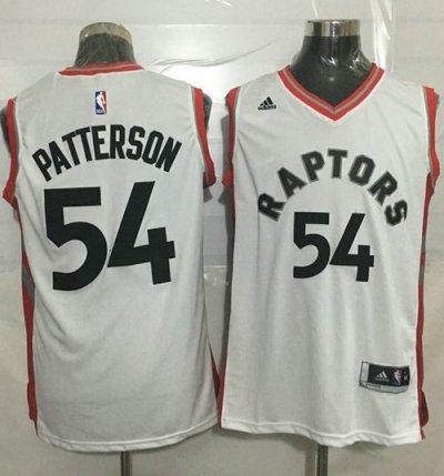 Jerseys Factory Cheap Raptors #54 Patrick Patterson White Stitch