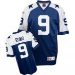 Jerseys Factory Cheap Cowboys #9 Tony Romo Blue Throwback Embroi