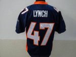 Jerseys Factory Cheap Broncos #47 John Lynch Blue Stitched NFL J
