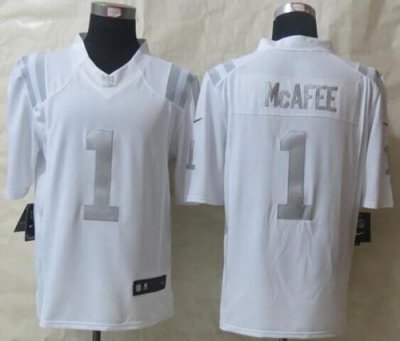 Jerseys Factory Cheap Nike Colts #1 Pat McAfee White Men's Stitc