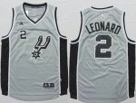 Jerseys Factory Cheap Spurs #2 Kawhi Leonard Grey Alternate Stit