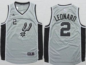 Jerseys Factory Cheap Spurs #2 Kawhi Leonard Grey Alternate Stit