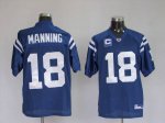 Jerseys Factory Cheap Colts #18 Peyton Manning Blue With C Patch