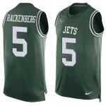 Jerseys Factory Cheap Nike Jets #5 Christian Hackenberg Green Te
