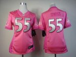 Jerseys Factory Cheap Nike Ravens #55 Terrell Suggs Pink Women's