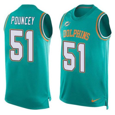 Jerseys Factory Cheap Nike Dolphins #51 Mike Pouncey Aqua Green
