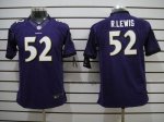 Jerseys Factory Cheap Nike Ravens #52 Ray Lewis Purple Team Colo