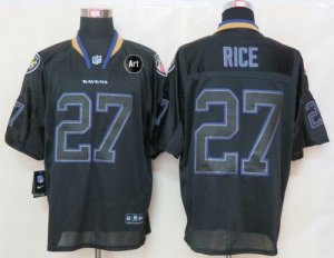 Jerseys Factory Cheap Nike Ravens #27 Ray Rice Lights Out Black