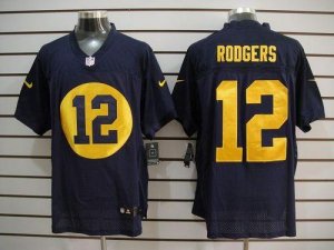Jerseys Factory Cheap Nike Packers #12 Aaron Rodgers Navy Blue A