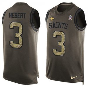 Jerseys Factory Cheap Nike Saints #3 Bobby Hebert Green Men's St