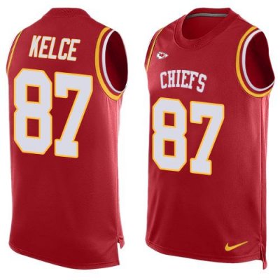 Jerseys Factory Cheap Nike Chiefs #87 Travis Kelce Red Team Colo