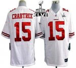 Jerseys Factory Cheap Nike 49ers #15 Michael Crabtree White Supe