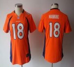 Jerseys Factory Cheap Nike Broncos #18 Peyton Manning Orange Tea
