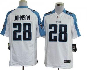 Jerseys Factory Cheap Nike Titans #28 Chris Johnson White Men's
