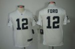 Jerseys Factory Cheap Nike Raiders #12 Jacoby Ford White Youth E