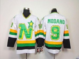 Jerseys Factory Cheap Stars #9 Mike Modano Embroidered White NHL