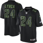 Jerseys Factory Cheap Nike Seahawks #24 Marshawn Lynch Black Men