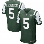 Jerseys Factory Cheap Nike Jets #5 Christian Hackenberg Green Te